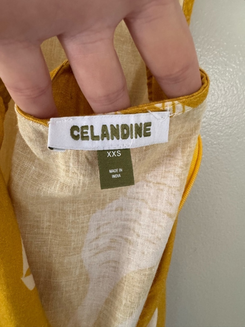 Celandine x Anthropologie Square Neck Mini Dress in Maize - Picture 8 of 9